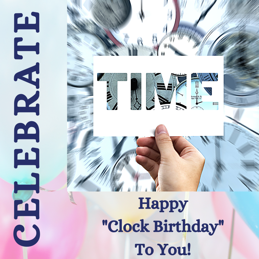 Clock Birthday Post Celebrate Time: Happy Clock Birthday to Everyone!