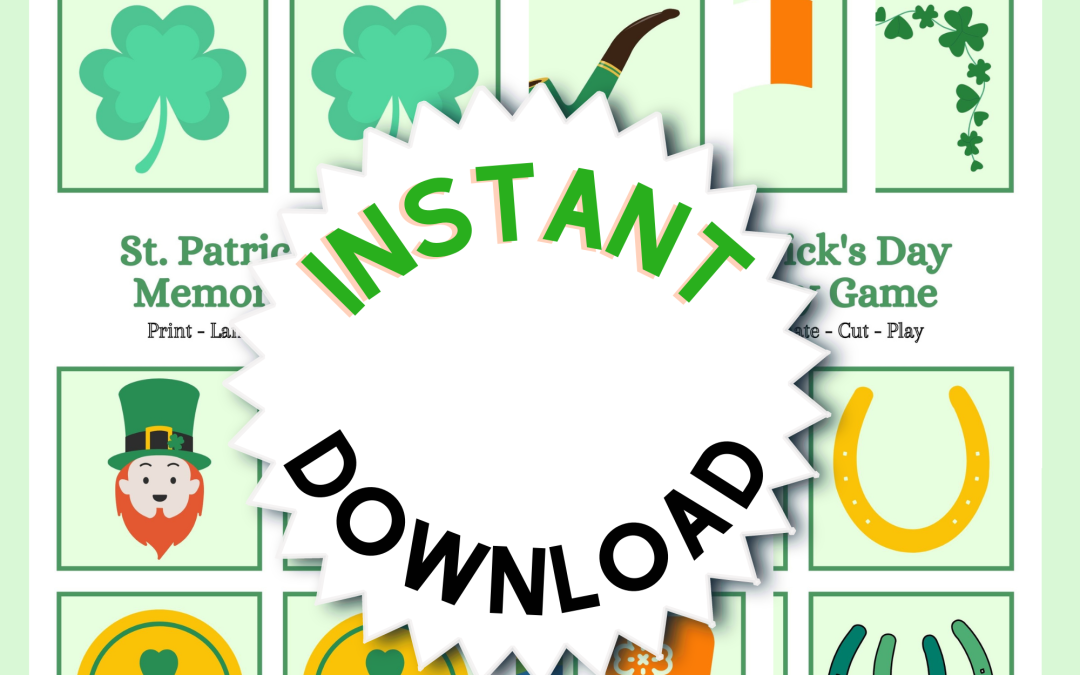 Printable Party Games for St. Patrick’s Day!