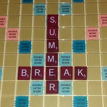 Summer Break Scrabble Tiles Essential Supplies for Craft Kits That Will Last All Summer