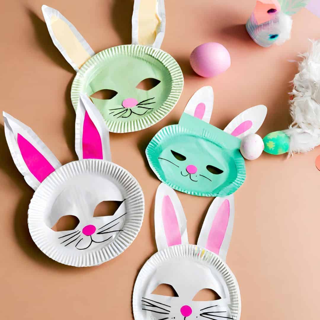 easter bunny masks 10 Easy Easter Crafts for Kids of All Ages