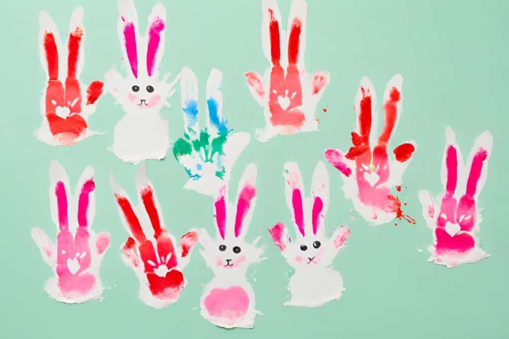 handprint bunnies
